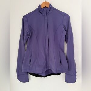 Reebok Women’s Define Purple Jacket  Ruffle in the Back Size S